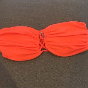 Neon orange crop top